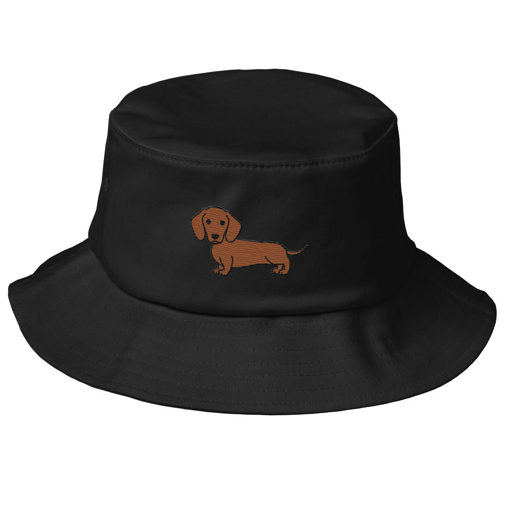 Dachshund Old School Bucket Hat