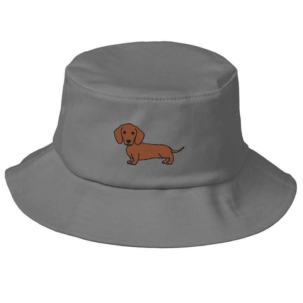 Dachshund Old School Bucket Hat
