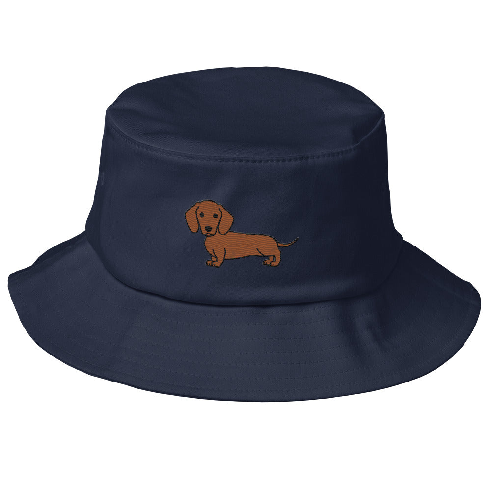 Dachshund Old School Bucket Hat
