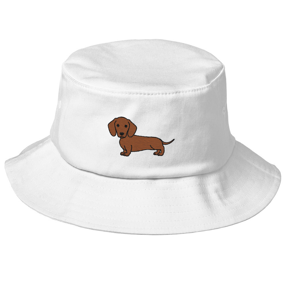 Dachshund Old School Bucket Hat