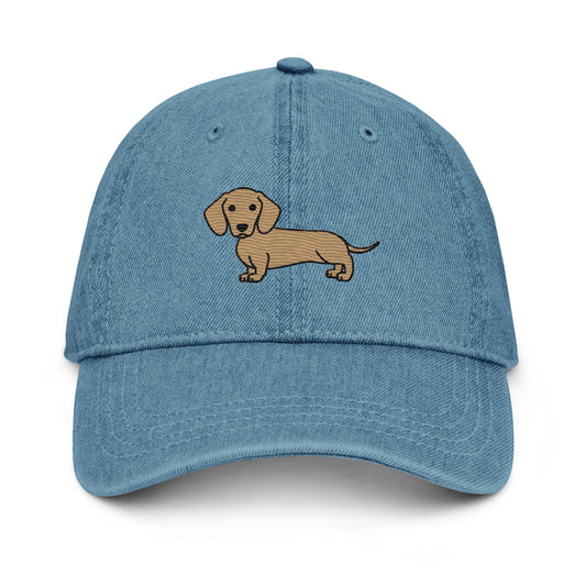 Light Dachshund Denim Hat