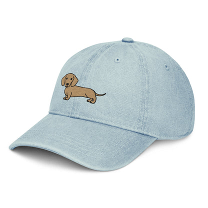 Light Dachshund Denim Hat