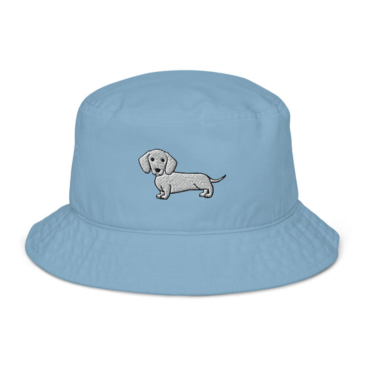 Hats Dachshund White Organic bucket hat Dachshund