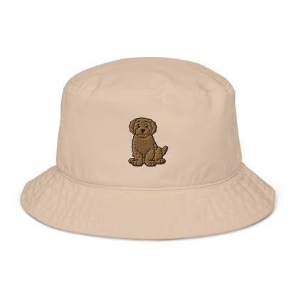 Hats Goldendoodle Organic bucket hat Hats with dog embroidery