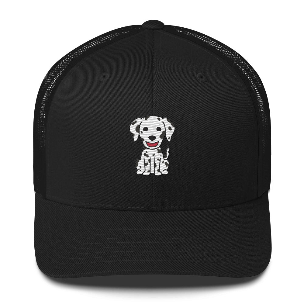 Dalmatian Sitting Trucker Cap