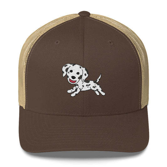 Dalmatian Running Trucker Cap