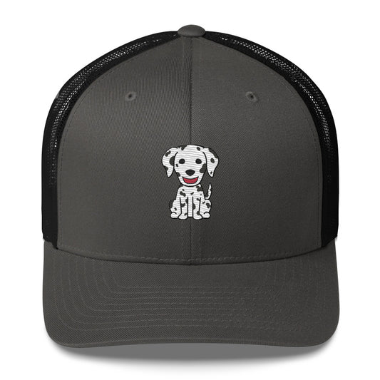 Dalmatian Sitting Trucker Cap