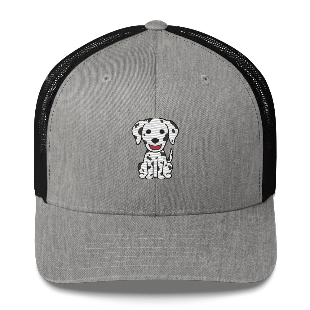 Dalmatian Sitting Trucker Cap