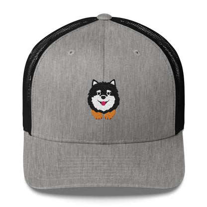 Pomeranian Dark with Brown Legs Trucker Cap