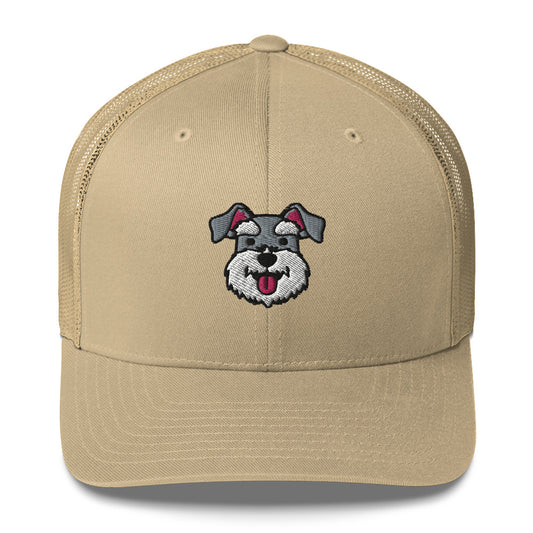 Hats Schnauzer Face Cap Hats with dog embroidery