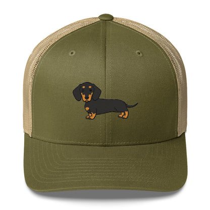 Dachshund Dark and Brown Hat