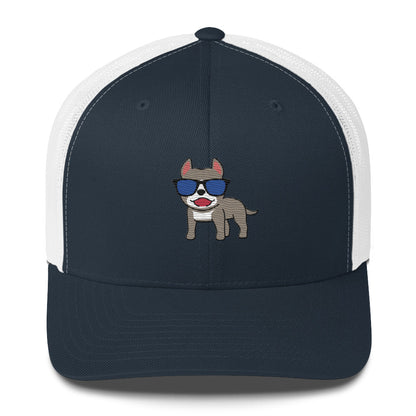 French Bulldog Light Gray Sunglasses Cap
