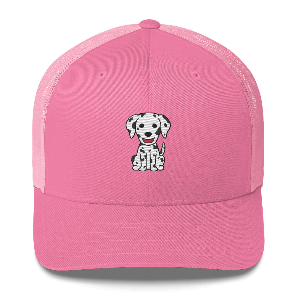 Dalmatian Sitting Trucker Cap