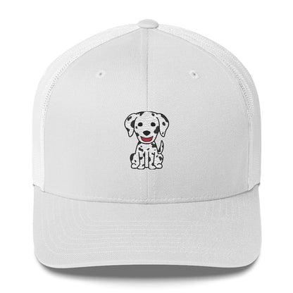 Dalmatian Sitting Trucker Cap