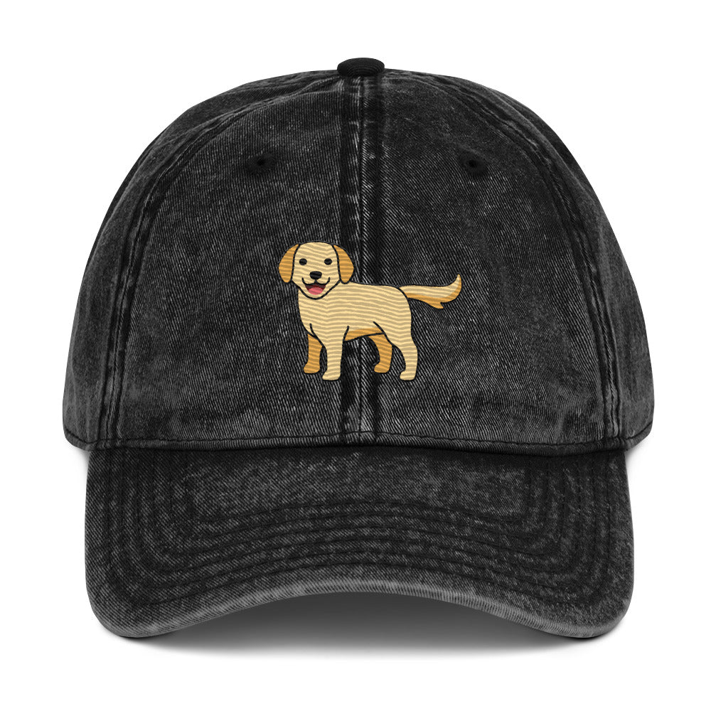 Golden Labrador Vintage Cotton Twill Cap