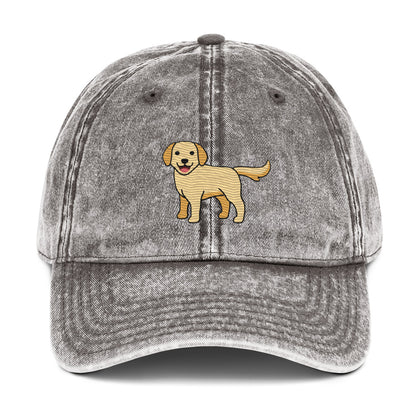 Golden Labrador Vintage Cotton Twill Cap