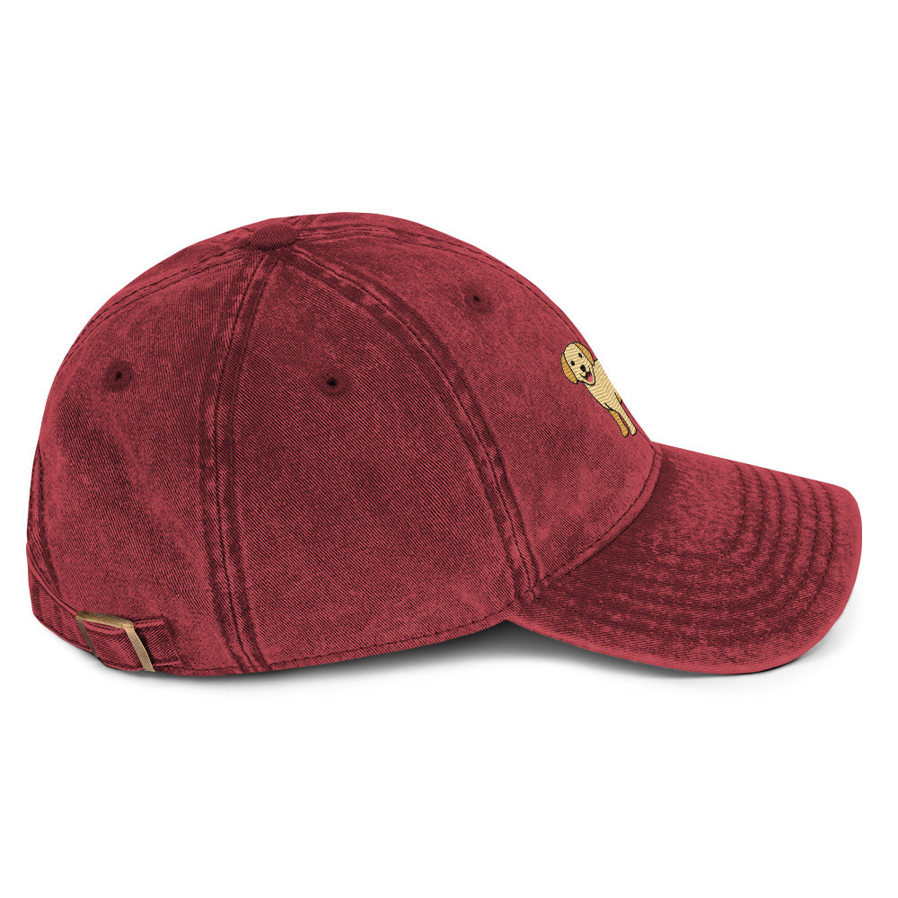 Golden Labrador Vintage Cotton Twill Cap