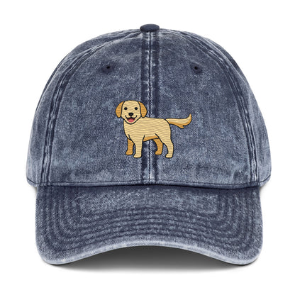 Golden Labrador Vintage Cotton Twill Cap