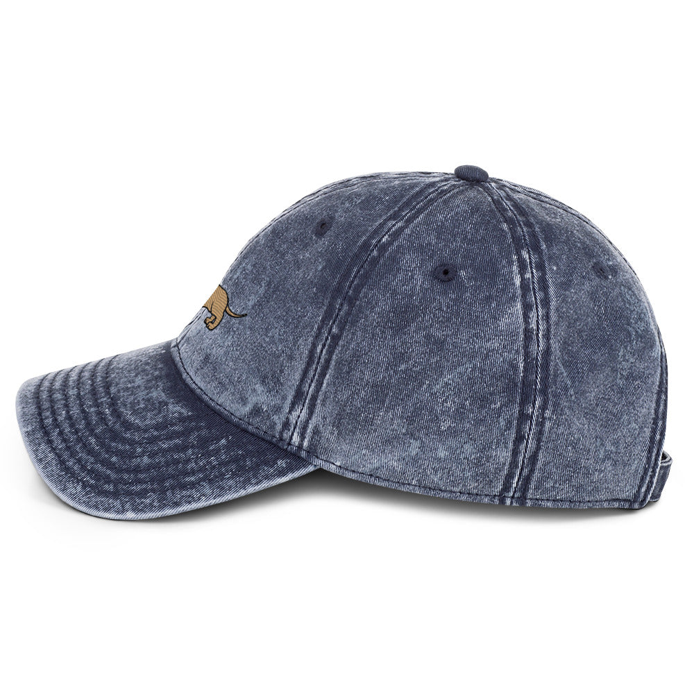 Light Dachshund Vintage Cotton Twill Cap