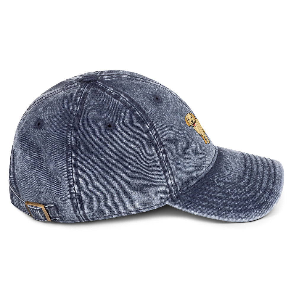 Golden Labrador Vintage Cotton Twill Cap