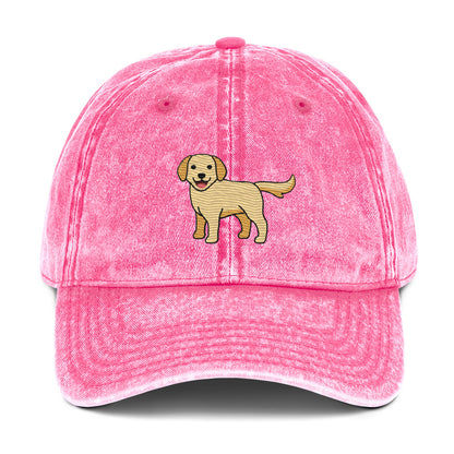 Golden Labrador Vintage Cotton Twill Cap