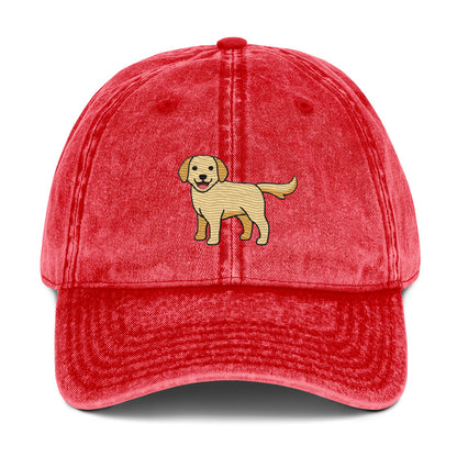 Golden Labrador Vintage Cotton Twill Cap