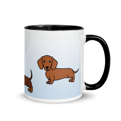 Dachshund Mug with Color Inside