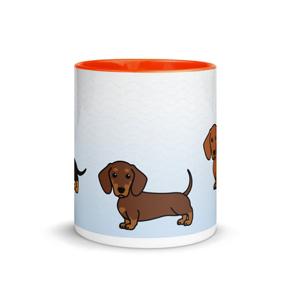 Dachshund Mug with Color Inside