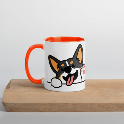 Tricolor Corgi Mug