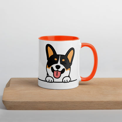 Tricolor Corgi Mug