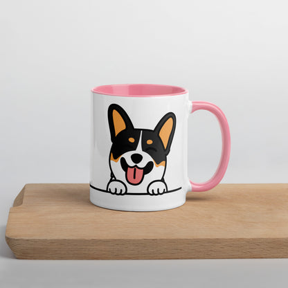 Tricolor Corgi Mug