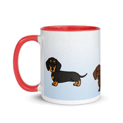 Dachshund Mug with Color Inside