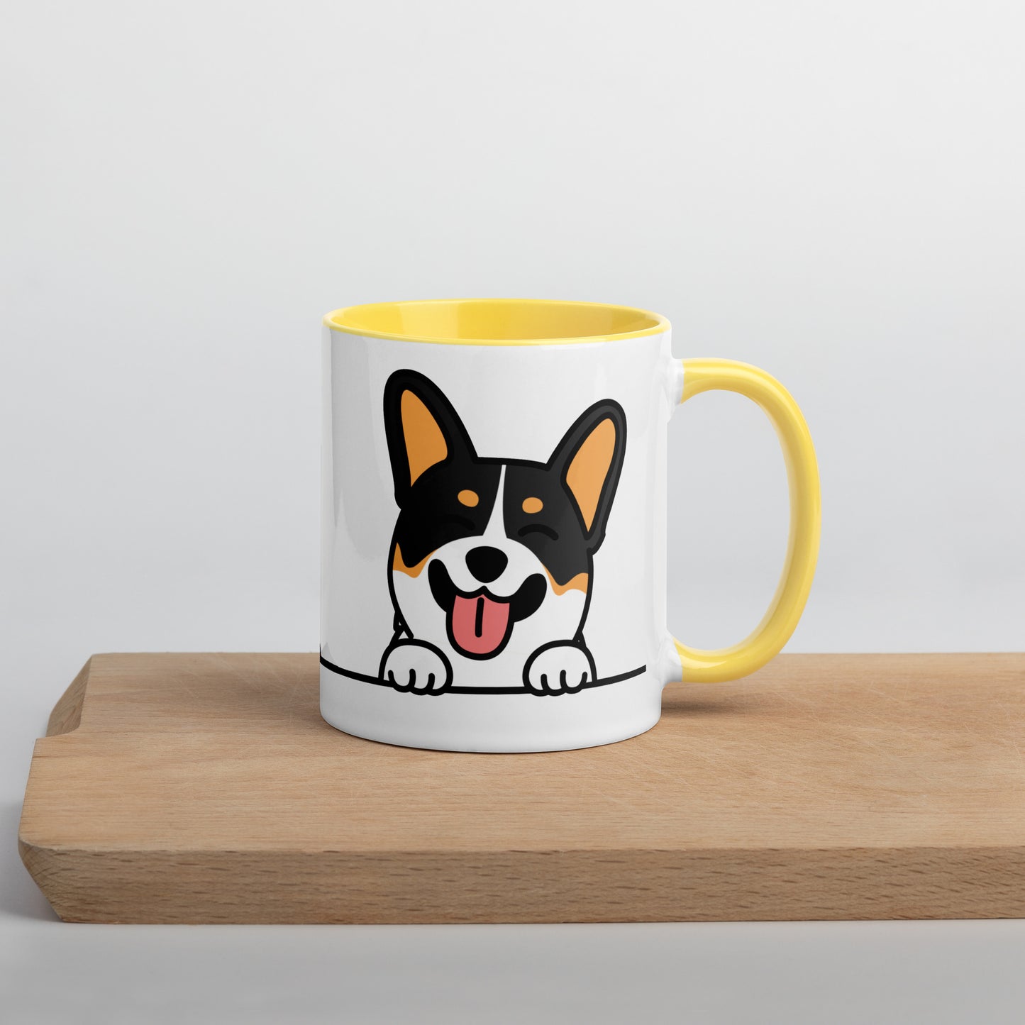 Tricolor Corgi Mug